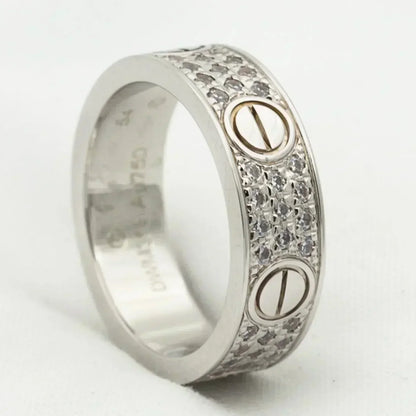 [Royal Jewelry]LOVE RING 5.5MM DIAMONDS PAVED