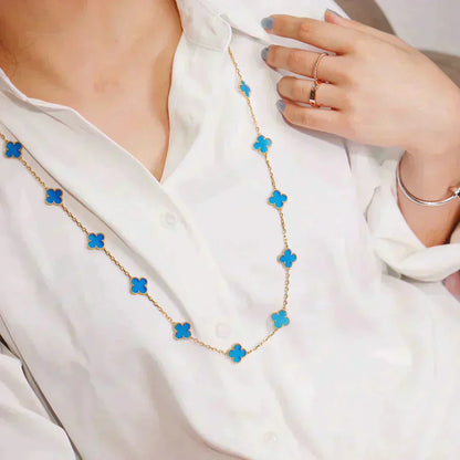[Royal Jewelry]CLOVER 20 MOTIFS TURQUOISE GOLD