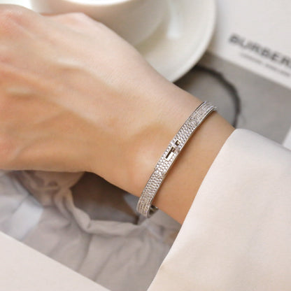 [Royal Jewelry]KELLY BRACELET DIAMOND PAVED