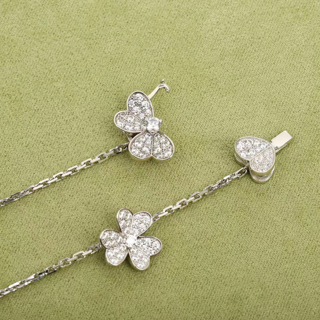 [Royal Jewelry]FRIVOLE SILVER 9 FLOWERS NECKLACE