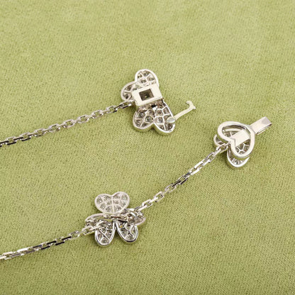 [Royal Jewelry]FRIVOLE SILVER 9 FLOWERS NECKLACE