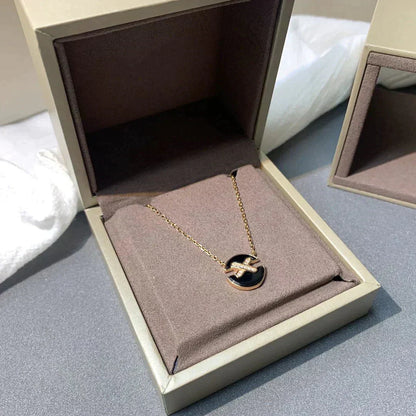 [Royal Jewelry]JEUX DE ROSE GOLD DIAMOND NECKLACE