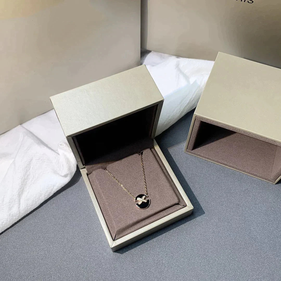 [Royal Jewelry]JEUX DE ROSE GOLD DIAMOND NECKLACE