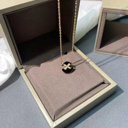 [Royal Jewelry]JEUX DE ROSE GOLD DIAMOND NECKLACE