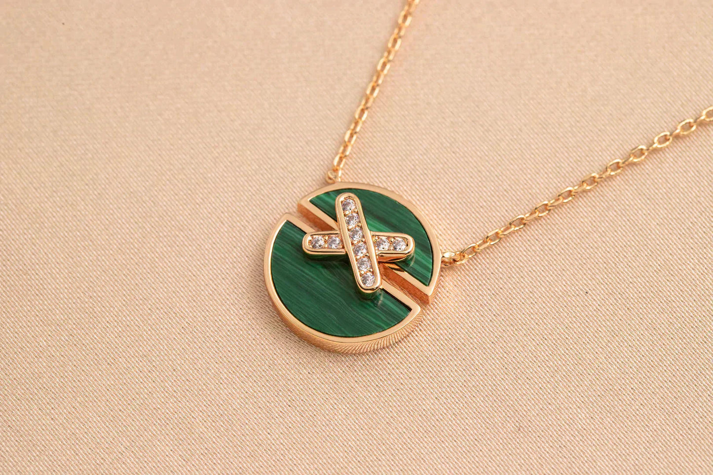 [Royal Jewelry]JEUX DE ROSE GOLD DIAMOND NECKLACE