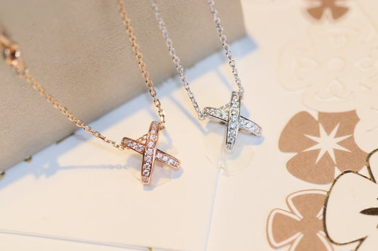 [Royal Jewelry]JEUX DE DIAMOND NECKLACE
