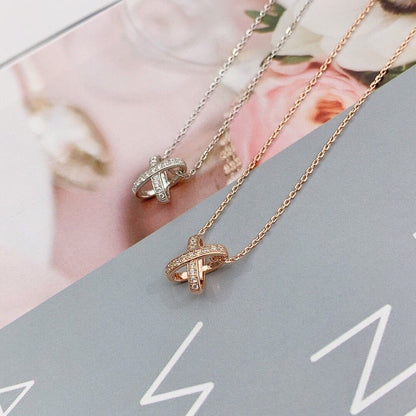 [Royal Jewelry]JEUX DE DIAMOND NECKLACE