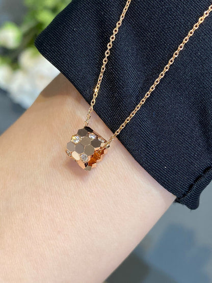 [Royal Jewelry]BEE LOVE DIAMOND NECKLACE