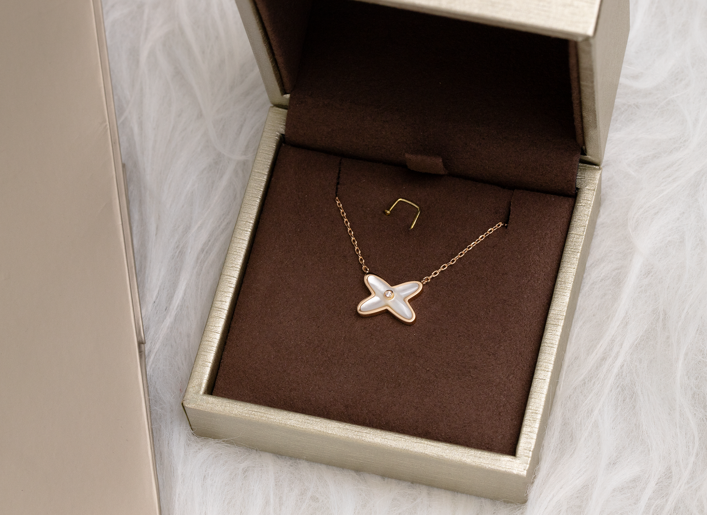 [Royal Jewelry]JEUX DE NECKLACE 1 DIAMOND
