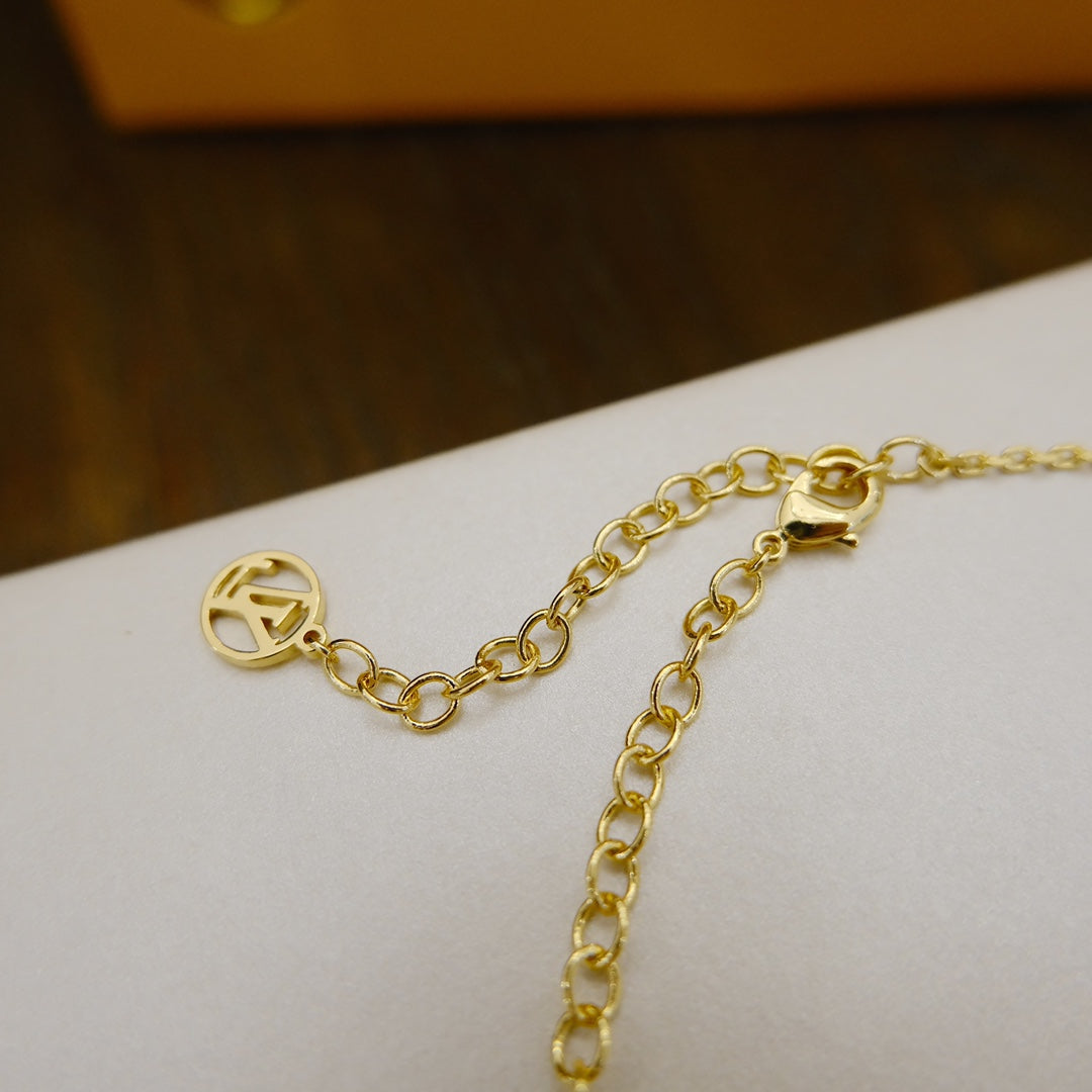 [Royal Jewelry]BLOOMING SUPPLE NECKLACE BRASS