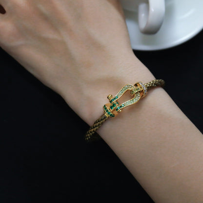 [Royal Jewelry]FORCE 10 GOLD GREEN DIAMOND PAVED