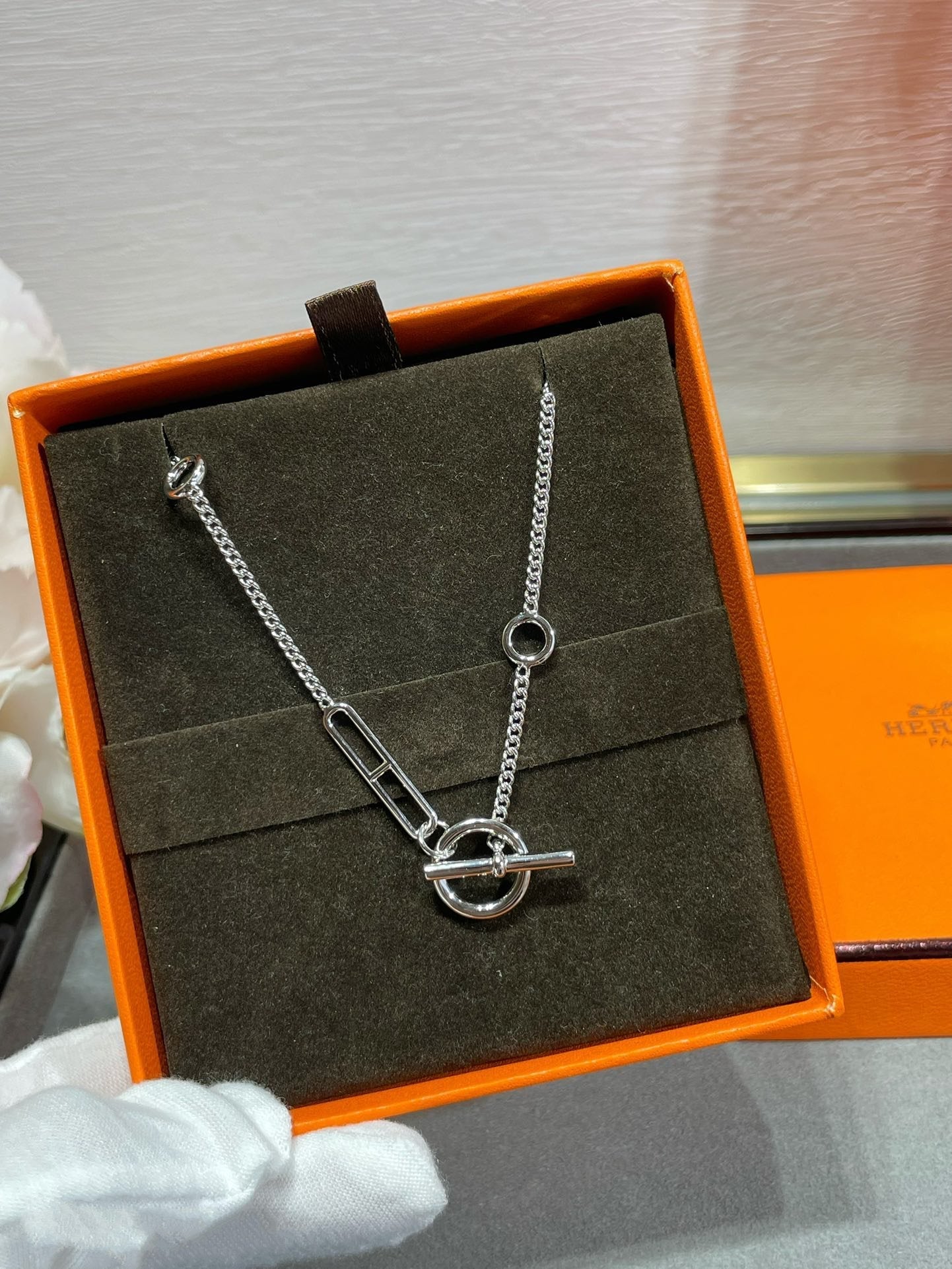 [Royal Jewelry]HM STERLING CHAINE D'ANCRE HEART