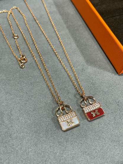 [Royal Jewelry]H CIRCE MOISSANITE PENDANT NECKLACE GOLD
