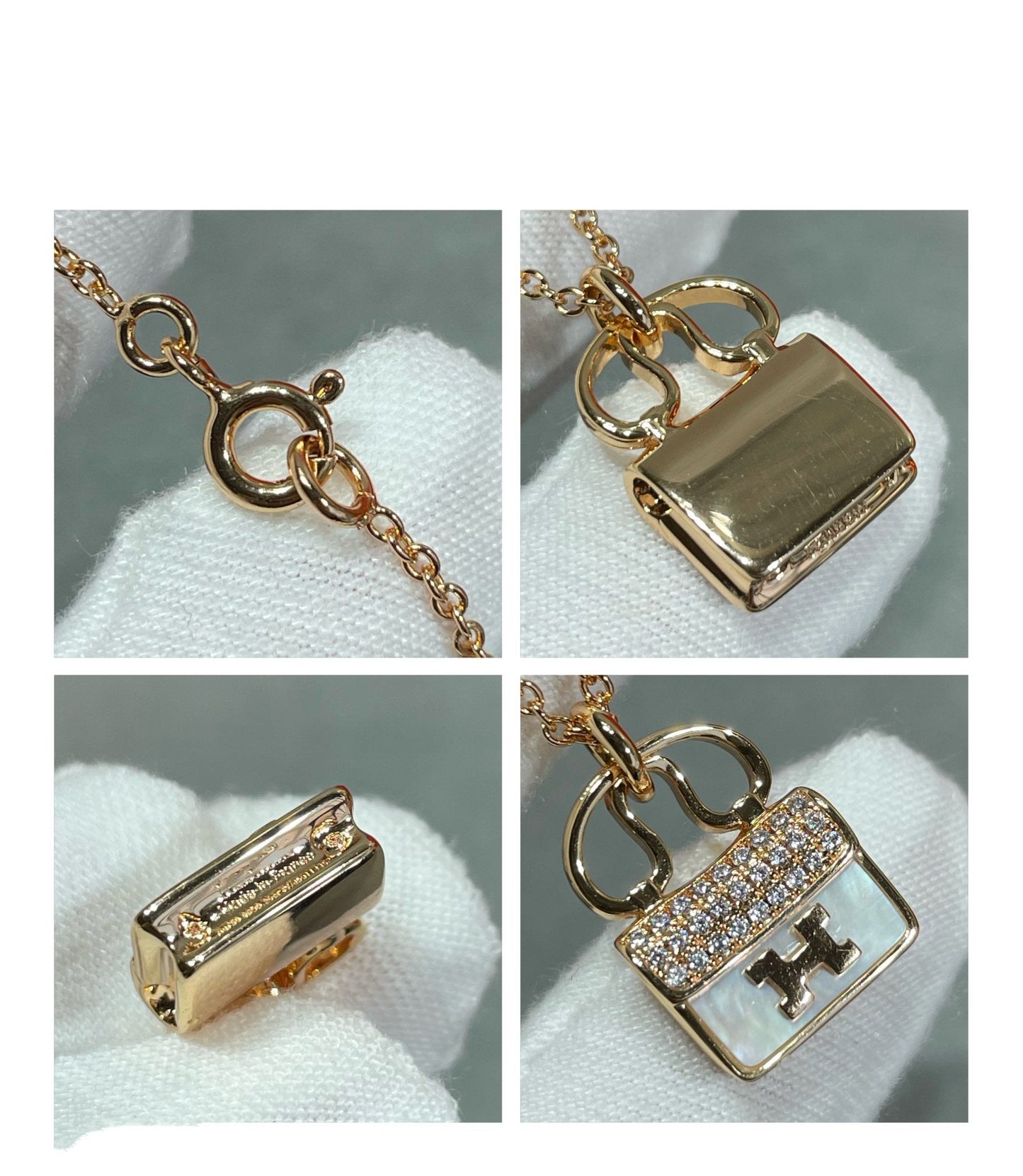 [Royal Jewelry]H CIRCE MOISSANITE PENDANT NECKLACE GOLD
