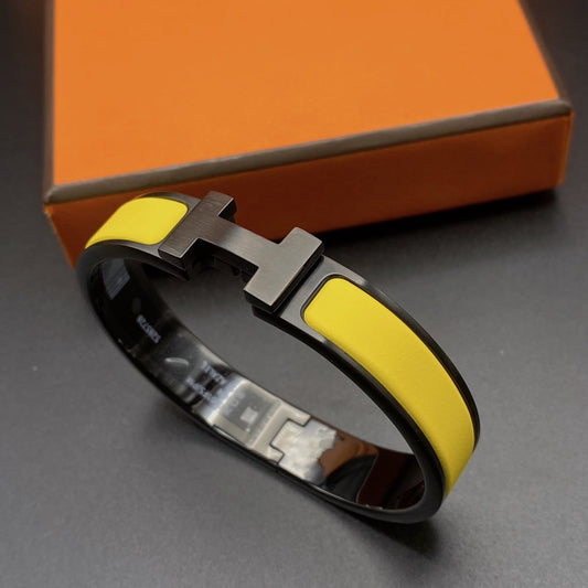 [Royal Jewelry]CLIC HM SO BLACK YELLOW BRACELET