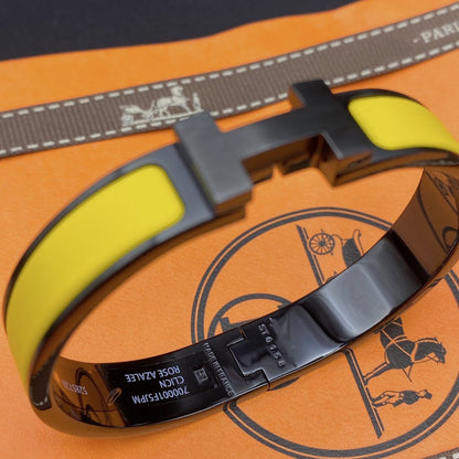 [Royal Jewelry]CLIC HM SO BLACK YELLOW BRACELET