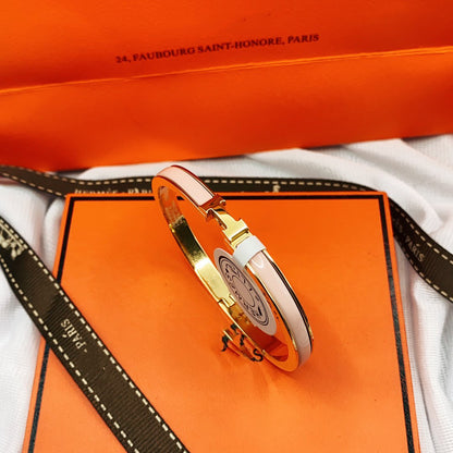 [Royal Jewelry]CLASSIC HM CLIC  PINK 8MM ENAMEL BRACELET
