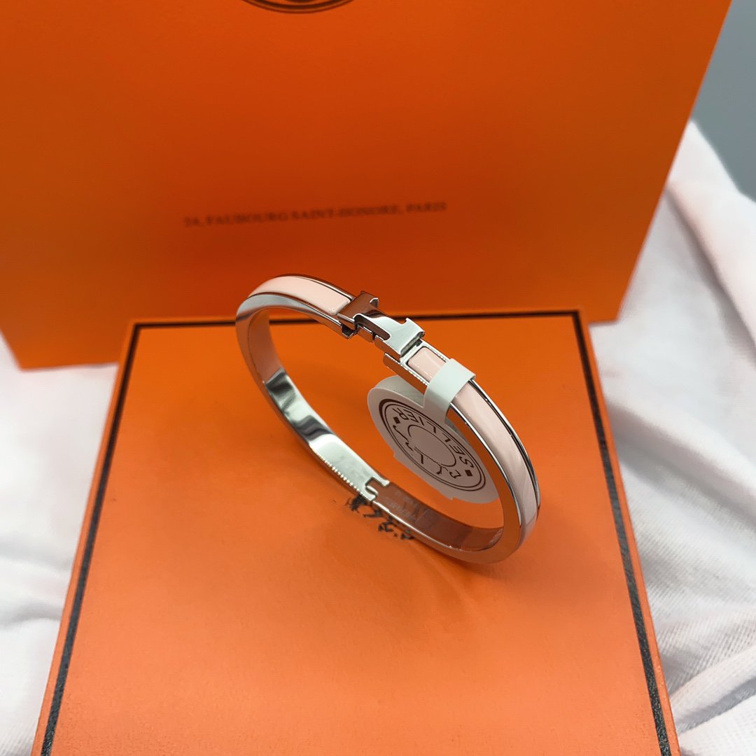 [Royal Jewelry]CLASSIC HM CLIC  PINK 8MM ENAMEL BRACELET