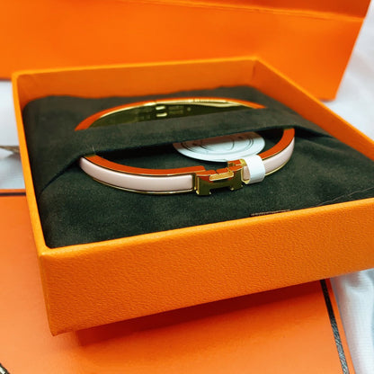 [Royal Jewelry]CLASSIC HM CLIC  PINK 8MM ENAMEL BRACELET
