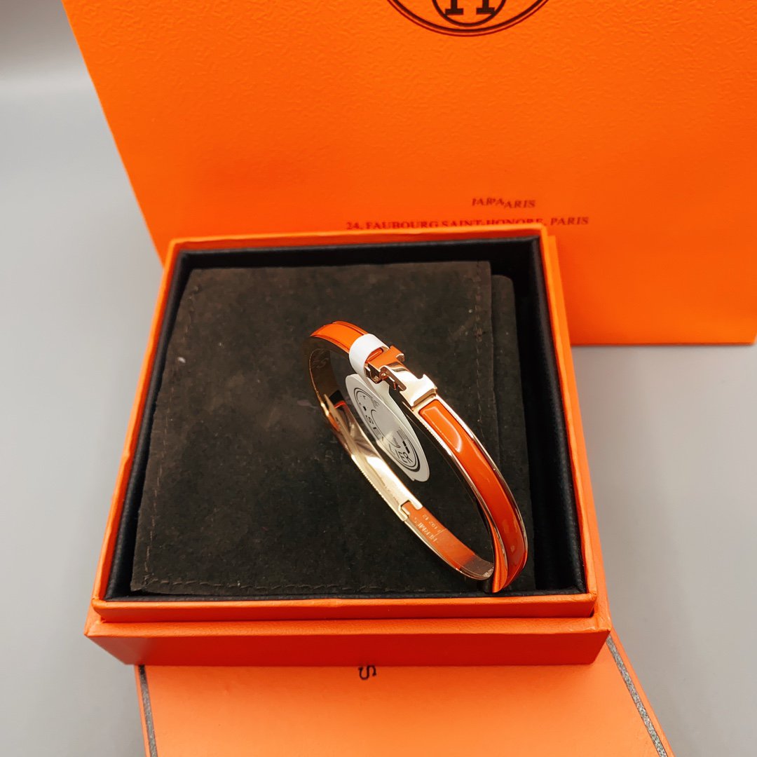 [Royal Jewelry]CLASSIC HM CLIC RED 8MM ENAMEL BRACELET