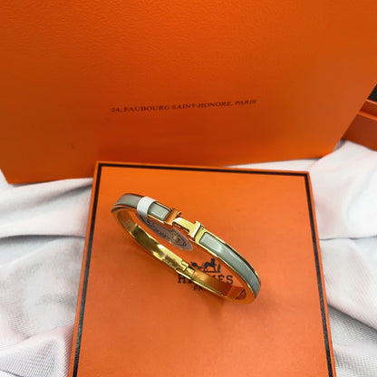 [Royal Jewelry]CLASSIC HM CLIC GREEN 8MM ENAMEL BRACELET