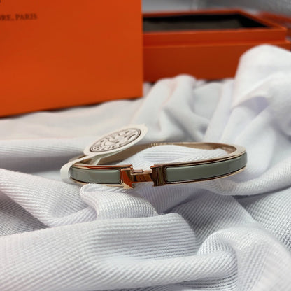 [Royal Jewelry]CLASSIC HM CLIC GREEN 8MM ENAMEL BRACELET