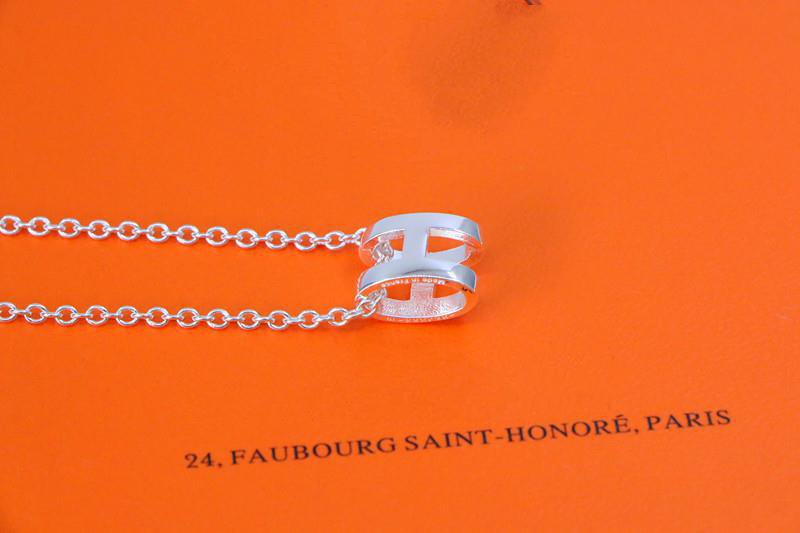 [Bijoux Royaux]COLLIER HM LETTRE H SÉRIE OVALE