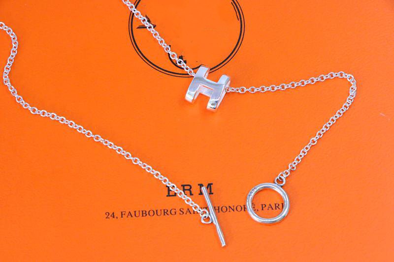 [Bijoux Royaux]COLLIER HM LETTRE H SÉRIE OVALE