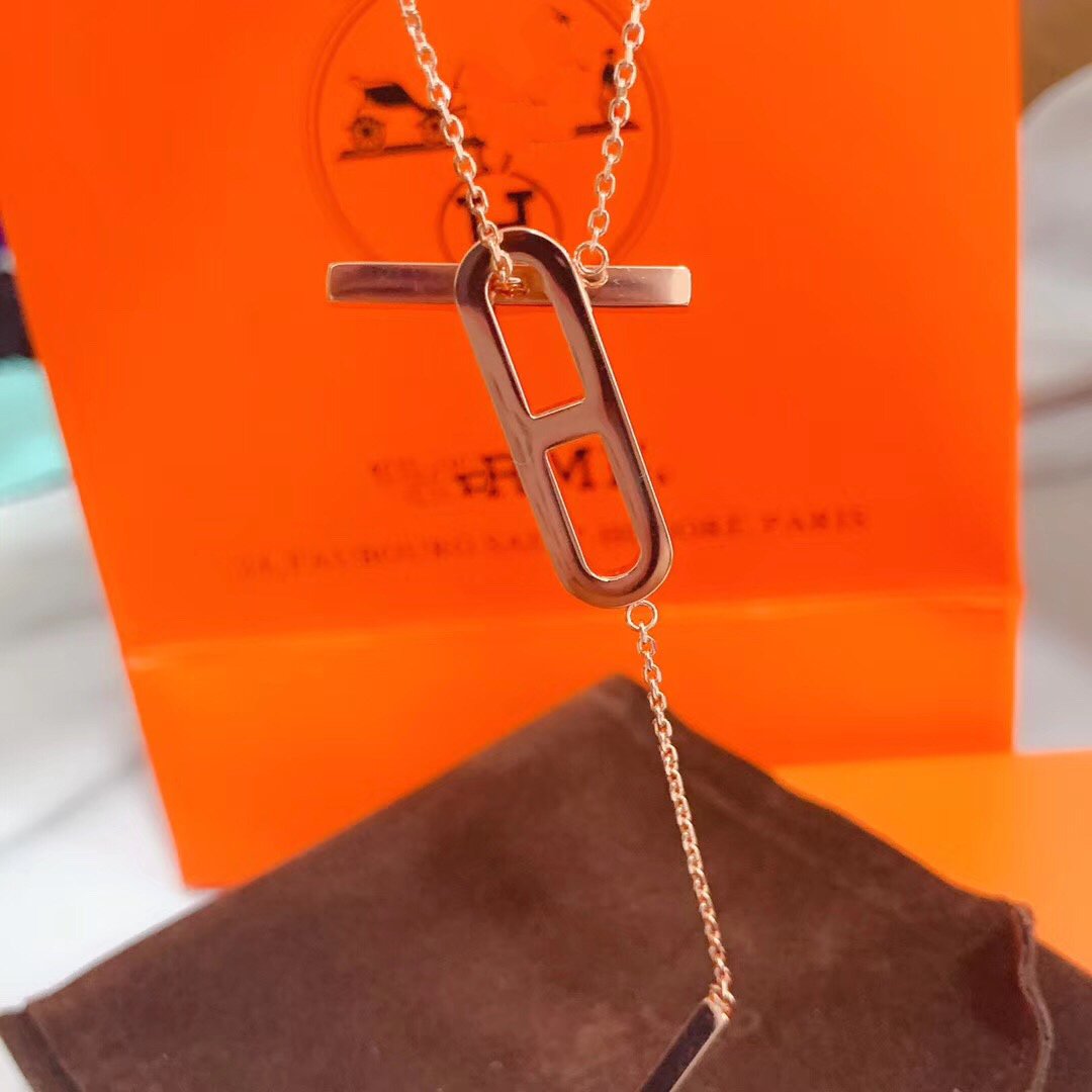 [Royal Jewelry]HM NECKLACE PLATINUM ROSE GOLD DIAMOND