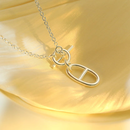 [Royal Jewelry]HM CHAINE D'ANCRE PENDANT NECKLACE STERLING SILVER
