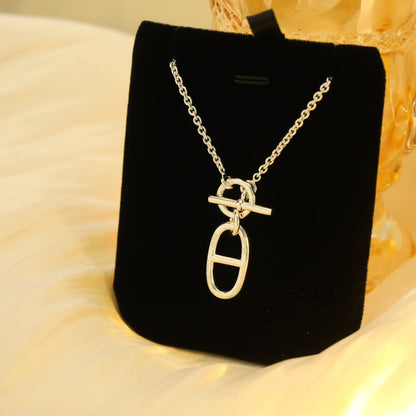 [Royal Jewelry]HM CHAINE D'ANCRE PENDANT NECKLACE STERLING SILVER