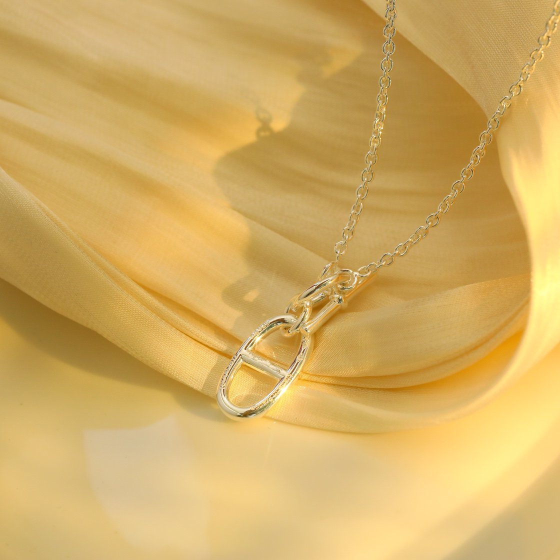 [Royal Jewelry]HM CHAINE D'ANCRE PENDANT NECKLACE STERLING SILVER