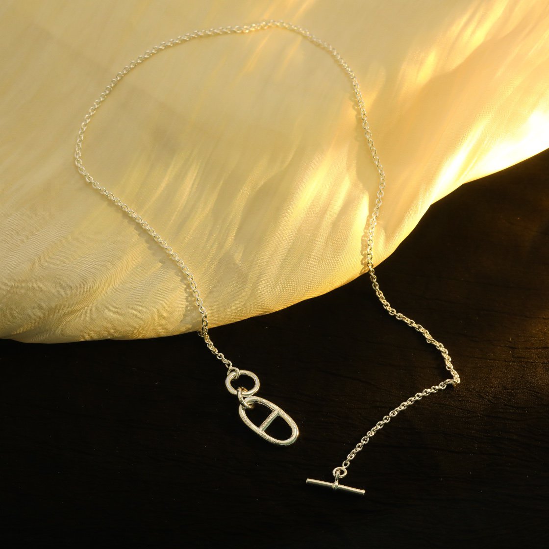 [Royal Jewelry]HM CHAINE D'ANCRE PENDANT NECKLACE STERLING SILVER