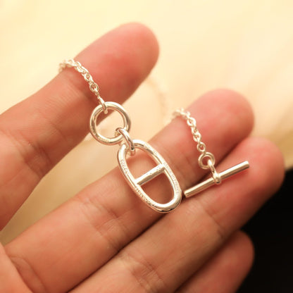 [Royal Jewelry]HM CHAINE D'ANCRE PENDANT NECKLACE STERLING SILVER