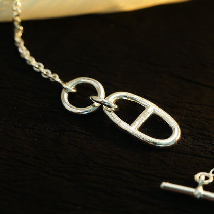 [Royal Jewelry]HM CHAINE D'ANCRE PENDANT NECKLACE STERLING SILVER