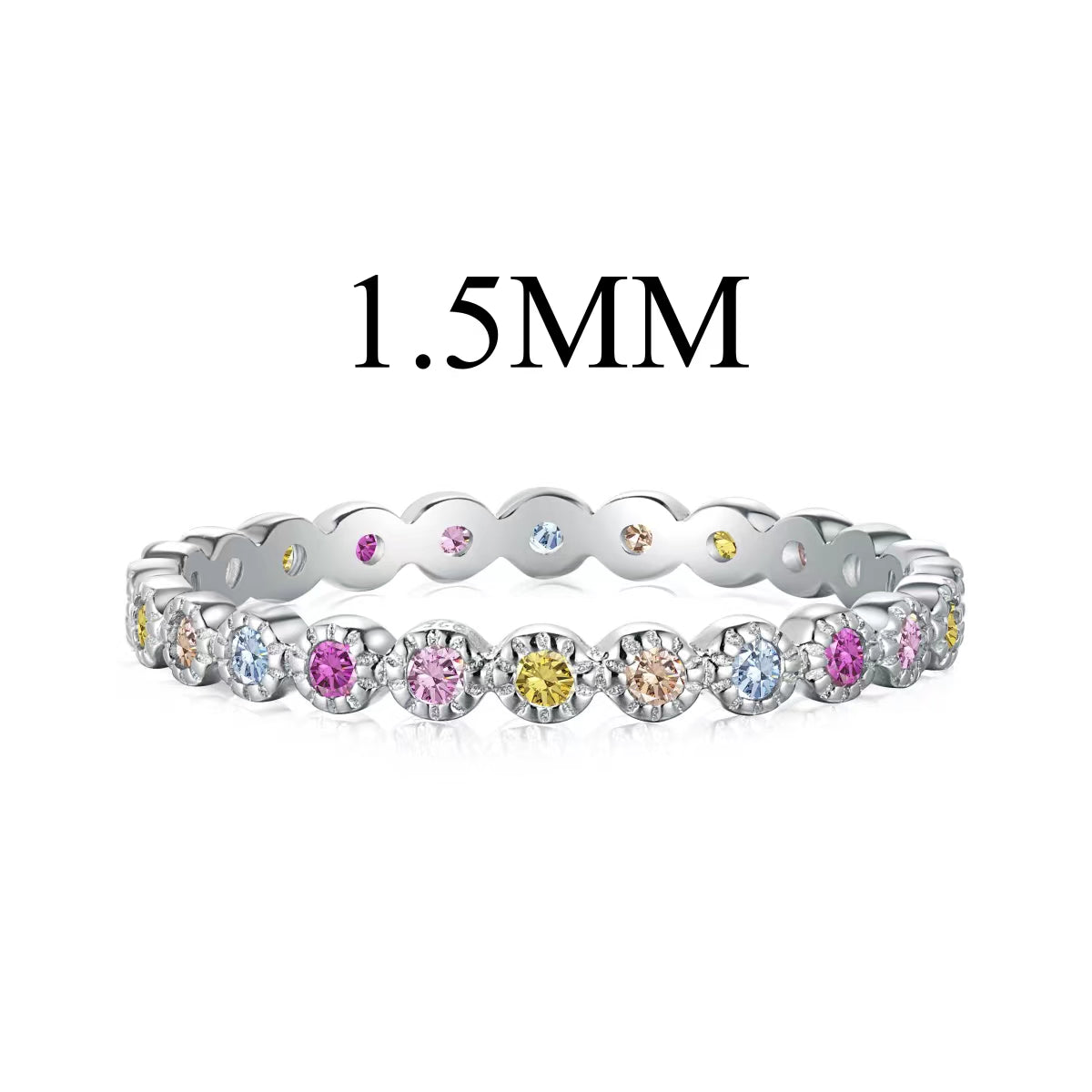 [Royal Jewelry]Radiant Sparkling Round Cut Daily Ring