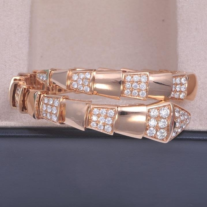 [Royal Jewelry]SERPENTI BRACELET PINK GOLD DIAMOND