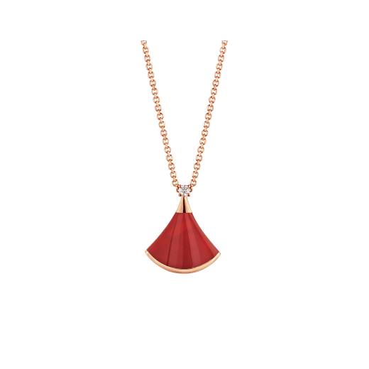 [Royal Jewelry]DREAM NECKLACE CARNELIAN 1 DIAMOND