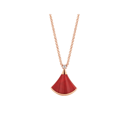 [Royal Jewelry]DREAM NECKLACE CARNELIAN 1 DIAMOND