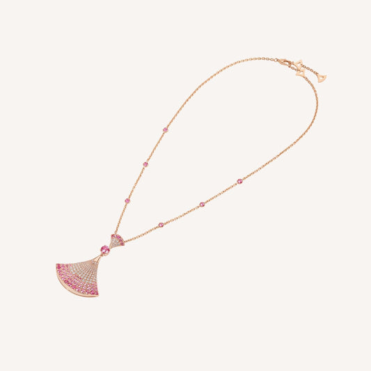 [Royal Jewelry]DREAM NECKLACK DIAMOND PINK GOLD