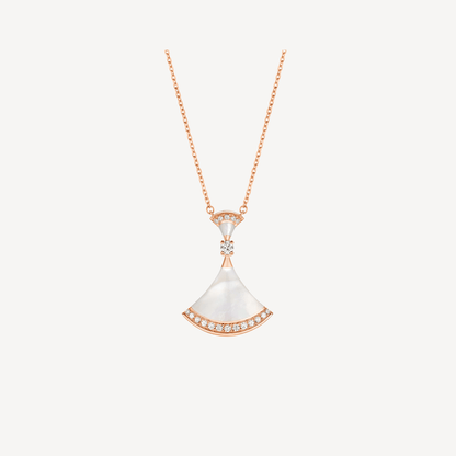 [Royal Jewelry]DREAM NECKLACE MOP PINK GOLD DIAMOND