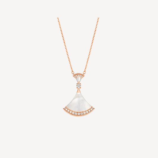 [Royal Jewelry]DREAM NECKLACE MOP PINK GOLD DIAMOND