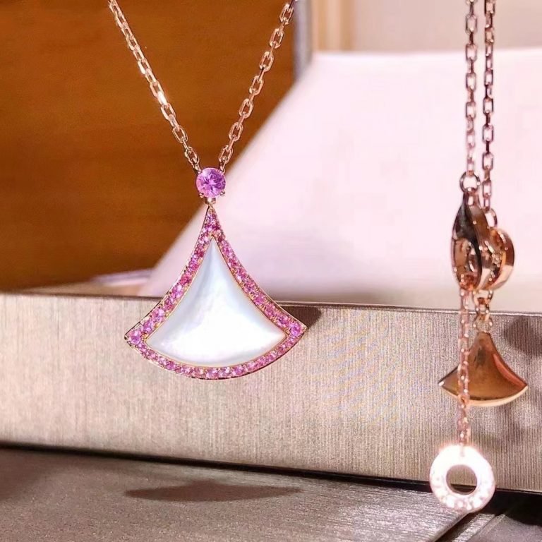 [Royal Jewelry]DREAM NECKLACE MOP DIAMOND PINK