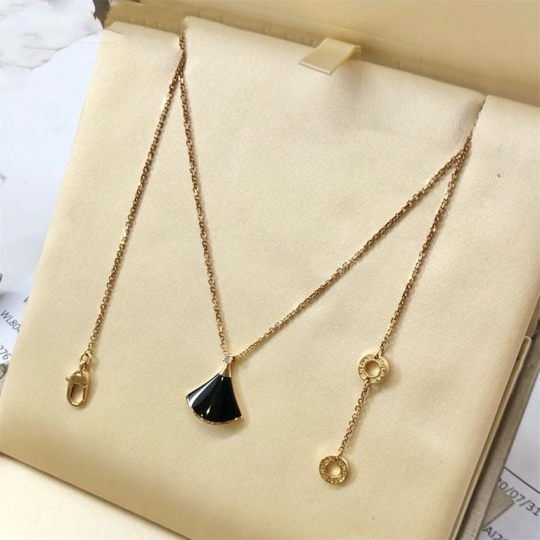 [Royal Jewelry]DREAM NECKLACE ONYX 1 DIAMOND