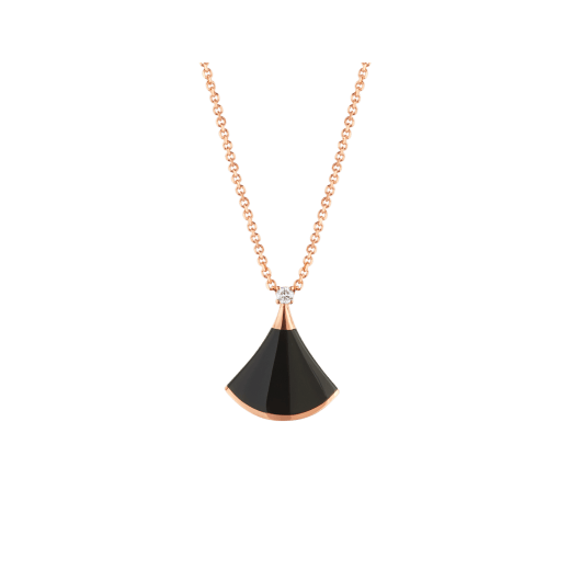 [Royal Jewelry]DREAM NECKLACE ONYX 1 DIAMOND