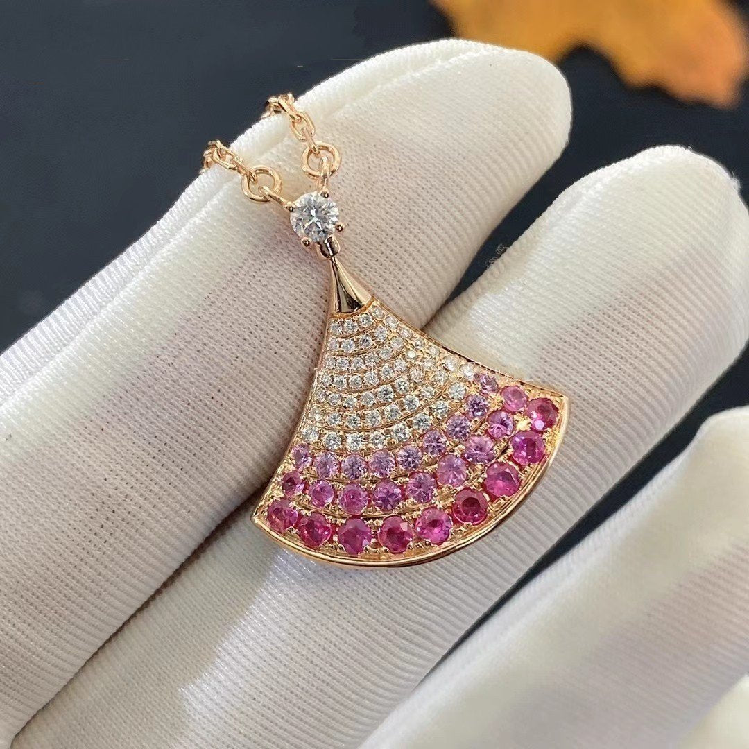 [Royal Jewelry]DREAM NECKLACE PINK GOLD PINK DIAMOND