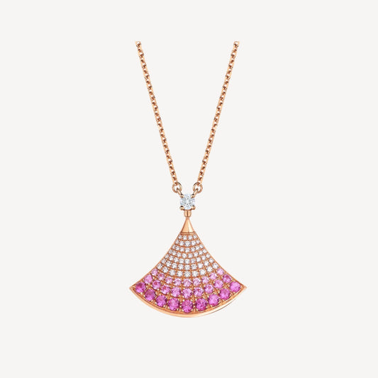 [Royal Jewelry]DREAM NECKLACE PINK GOLD PINK DIAMOND