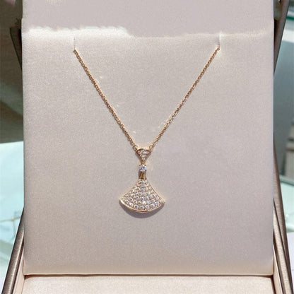 [Royal Jewelry]DREAM NECKLACE PINK GOLD FULL DIAMOND