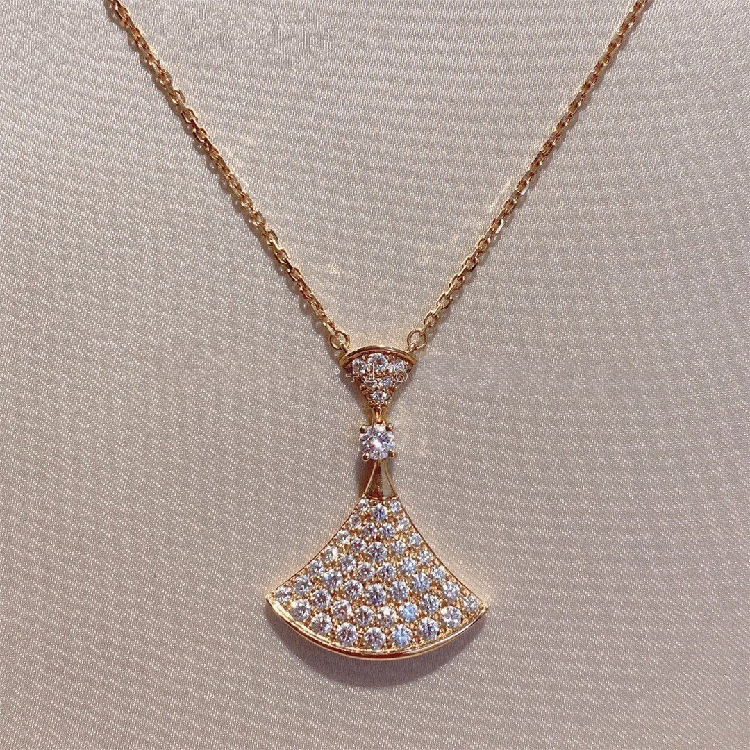 [Royal Jewelry]DREAM NECKLACE PINK GOLD FULL DIAMOND