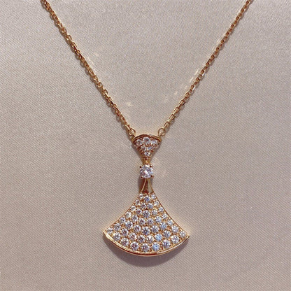 [Royal Jewelry]DREAM NECKLACE PINK GOLD FULL DIAMOND